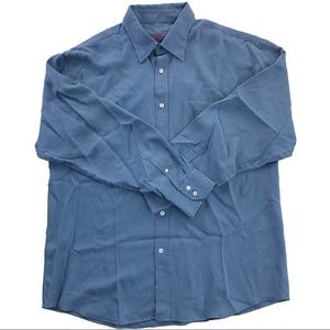 Bugatchi Uomo Mens Mini Check Long Sleeve Shirt